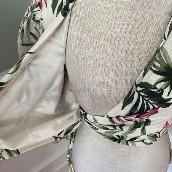 Gal Meets glam Stevie Palm Print Top 6 - Picture 5 of 5